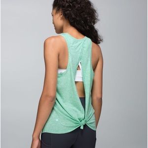 Lululemon Athletica All Tied Up Tank Size 4 - Heathered Opal